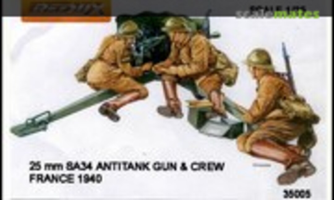 25 mm SA34 Antitank gun &amp; crew (Redux 35005)