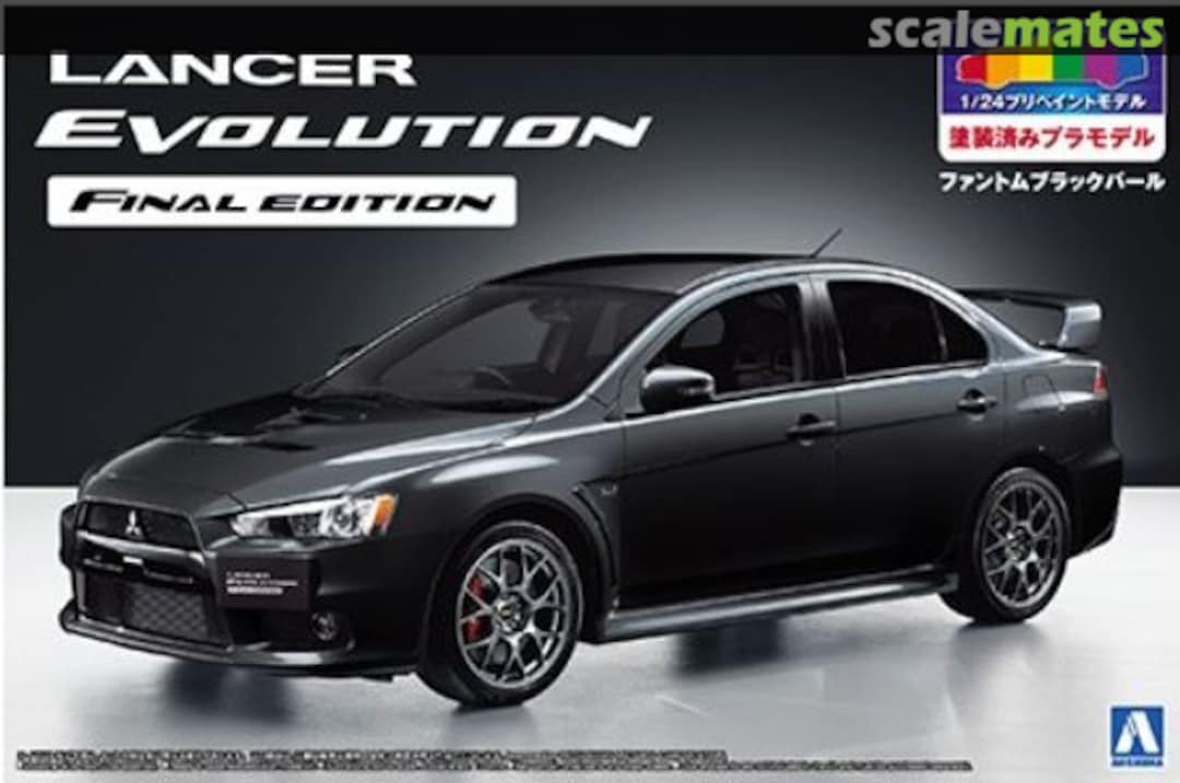 Boxart Mitsubishi Lancer Evolution Final Edition - Phantom Black Pearl 05090 Aoshima