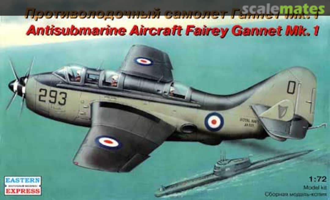 Boxart Antisubmarine Aircraft Fairey Gannet Mk.1 72266 Eastern Express