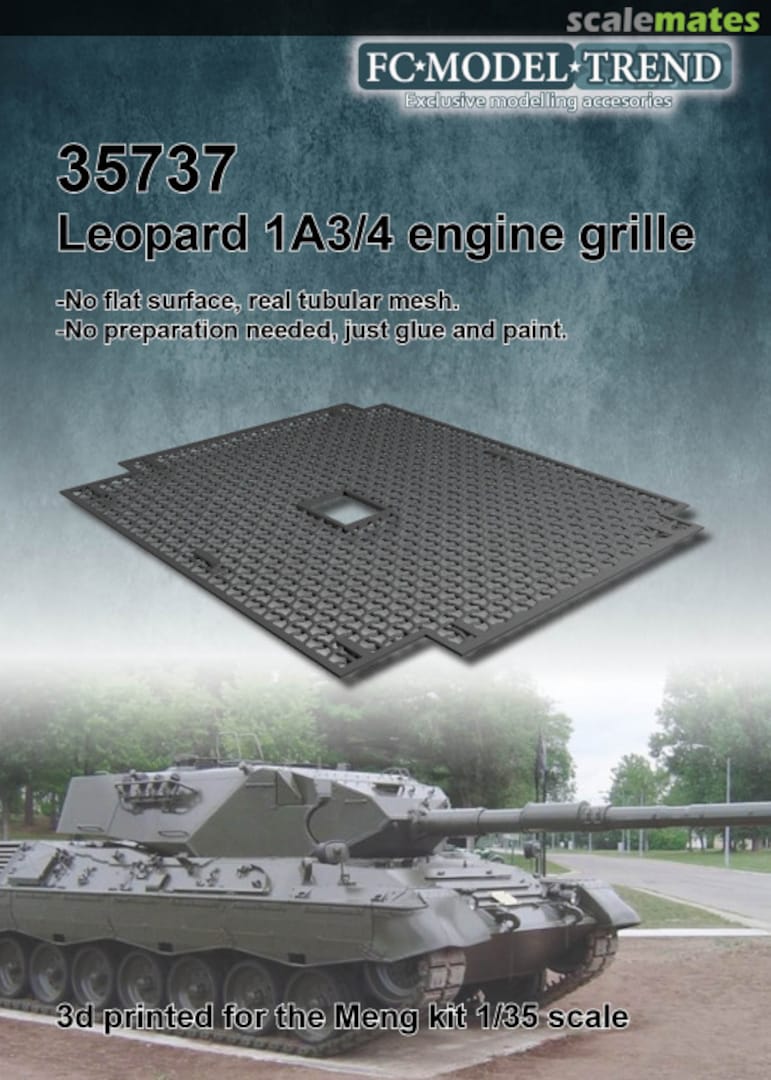 Boxart Leopard 1 engine grille 35737 FC Model Trend