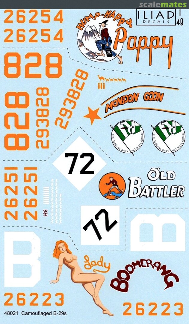 Boxart Camouflaged B-29s 48021 Iliad Design