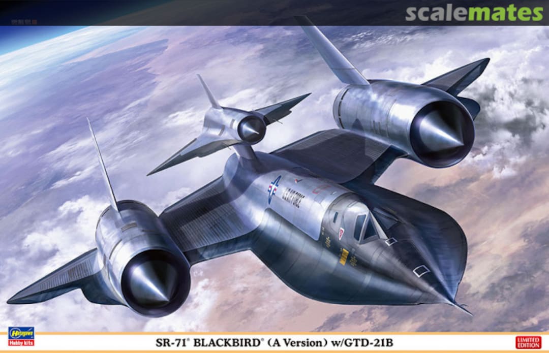 Boxart SR-71 Blackbird (A Version) w/GTD-21B 02395 Hasegawa