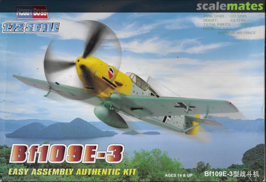 Boxart Bf109E-3 80253 HobbyBoss