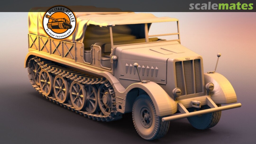 Boxart Sd.Kfz. 9 Famo 18 t Halftrack PD72169 Military Scales