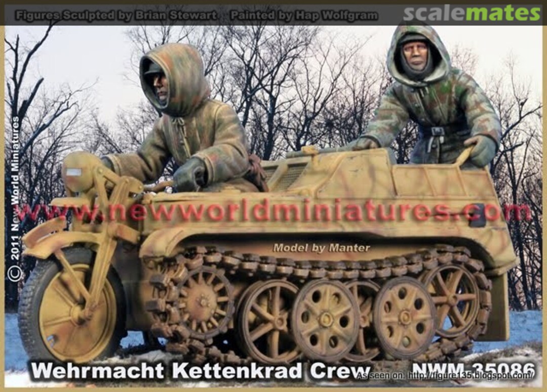 Boxart Wehrmacht Winter Kettenkrad Crew NWM35086 New World Miniatures