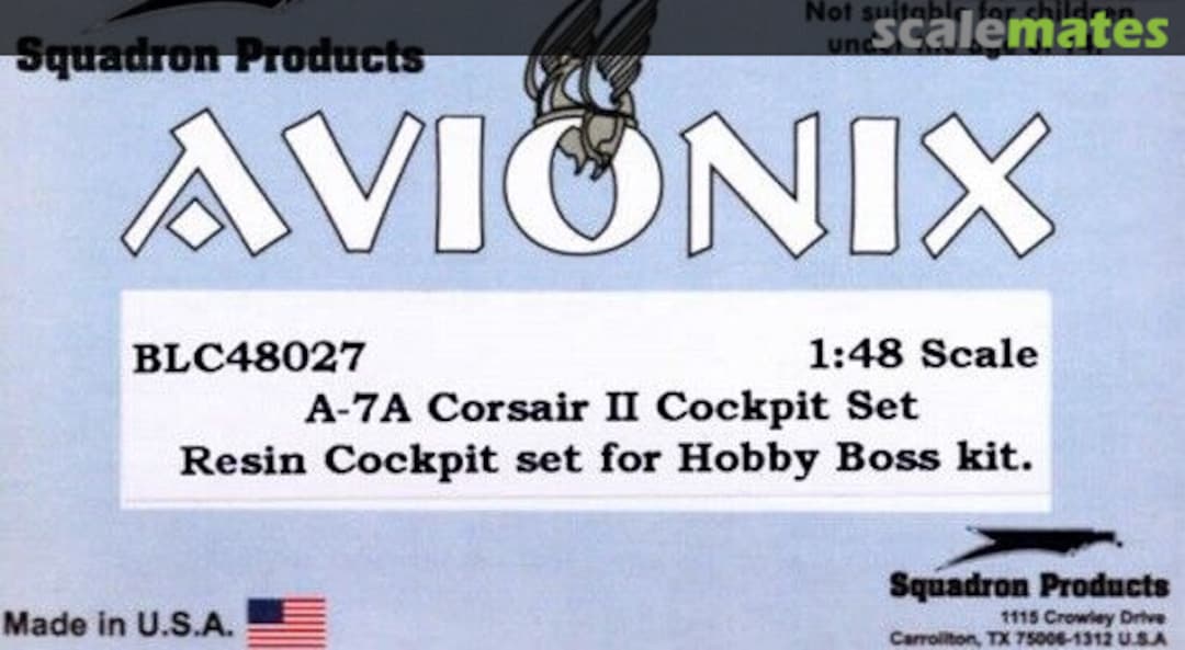 Contents A-7A Corsair II - cockpit set BLC48027 Avionix