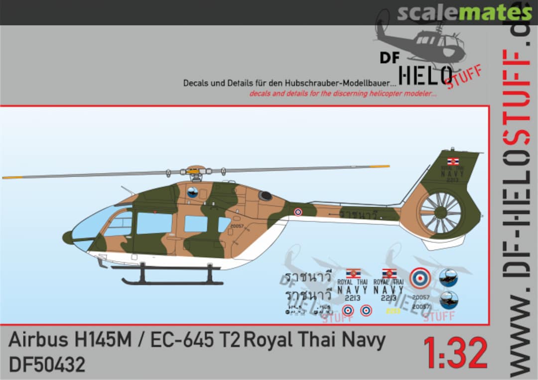 Boxart Airbus Helicopters H145M / EC-645 T2 Royal Thai Navy DF50432 DF HeloStuff