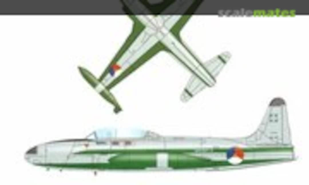 No T-33A Whisky-4 Demoteam KLu/RNethAF (Dutch Decal DDWhiskey)