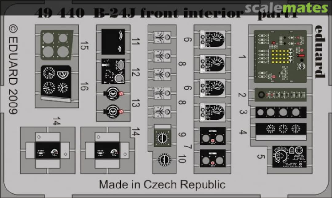 Boxart B-24J front interior 49440 Eduard