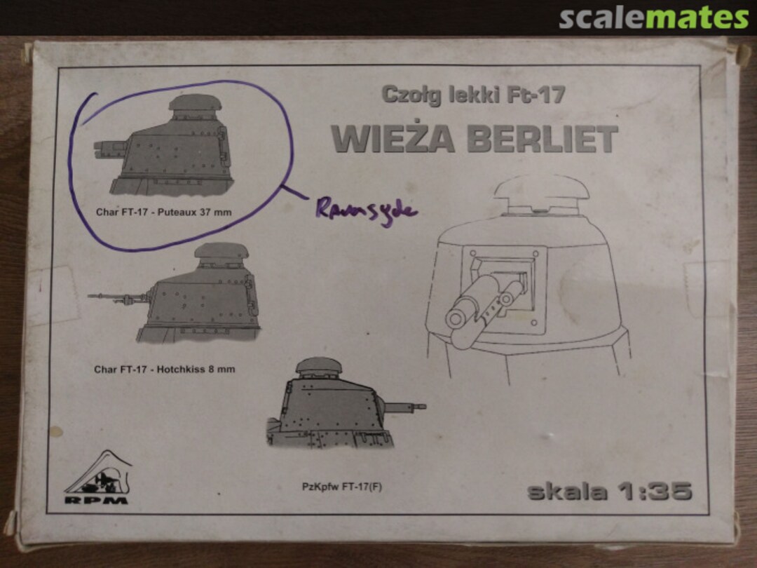 Boxart Renault FT-17 Turret 35232 RPM