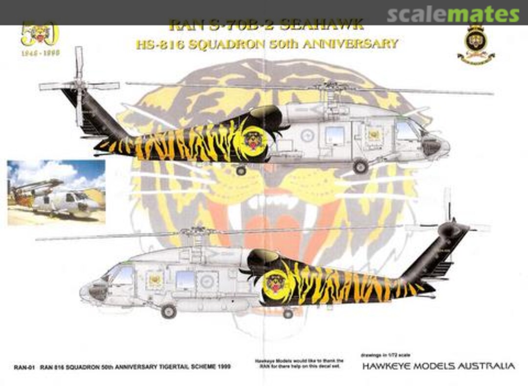 Boxart RAN, Sikorsky S-70B2 Seahawk RAN-01 Hawkeye Models