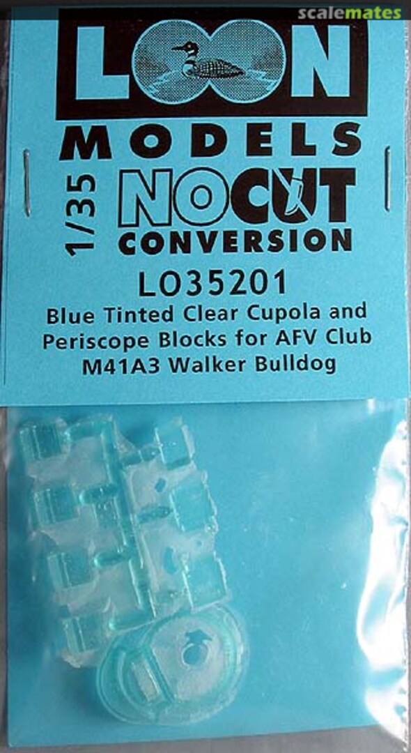 Boxart Blue Tinted Clear Cupola and Periscope Blocks LO35201 Loon Models