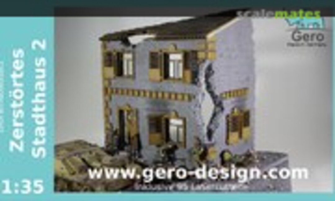 1:35 Dioramabausatz &quot;Zerstörtes Stadthaus 2&quot; (Gero Design )