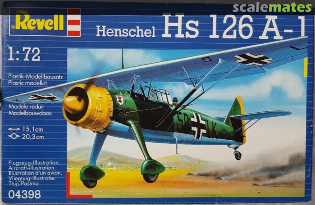 Boxart Henschel Hs 126 A-1 04398 Revell