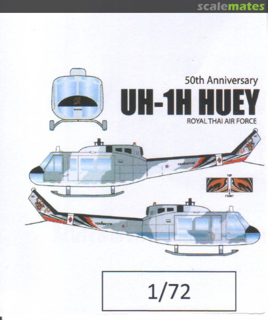 Boxart UH-1H Huey 72003 NPP Decal