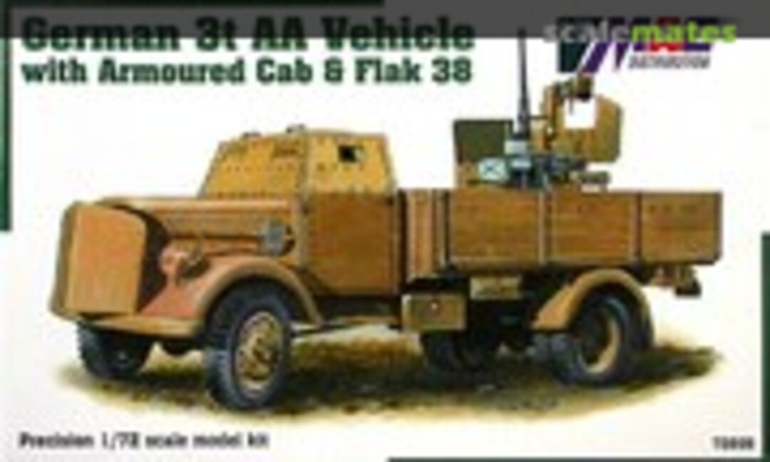 1:72 German 3t AA Vehicle with Armoured Cab &amp; Flak 38 (MAC Distribution 72069)