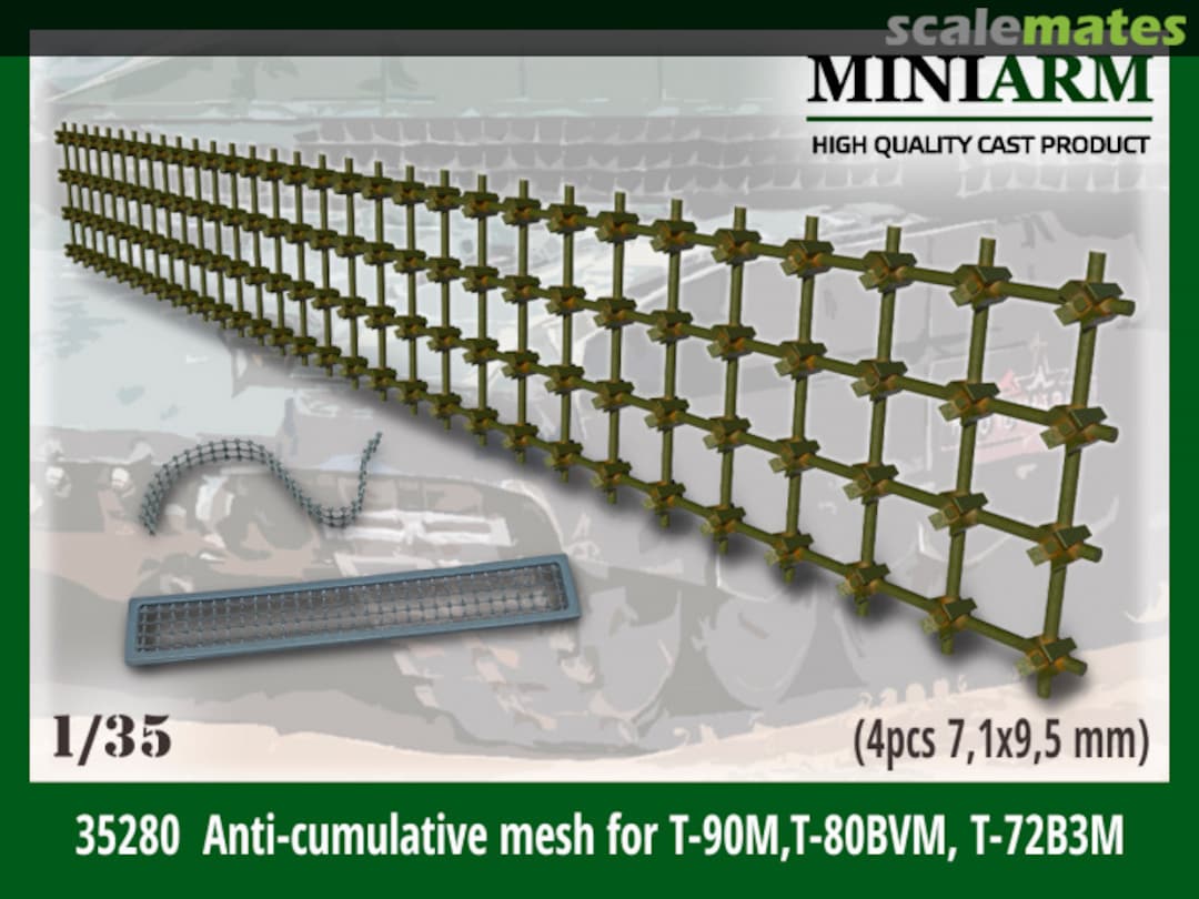 Boxart Anti-cumulative mesh for T-90M,T-80BVM, T-72B3M 35280 Miniarm