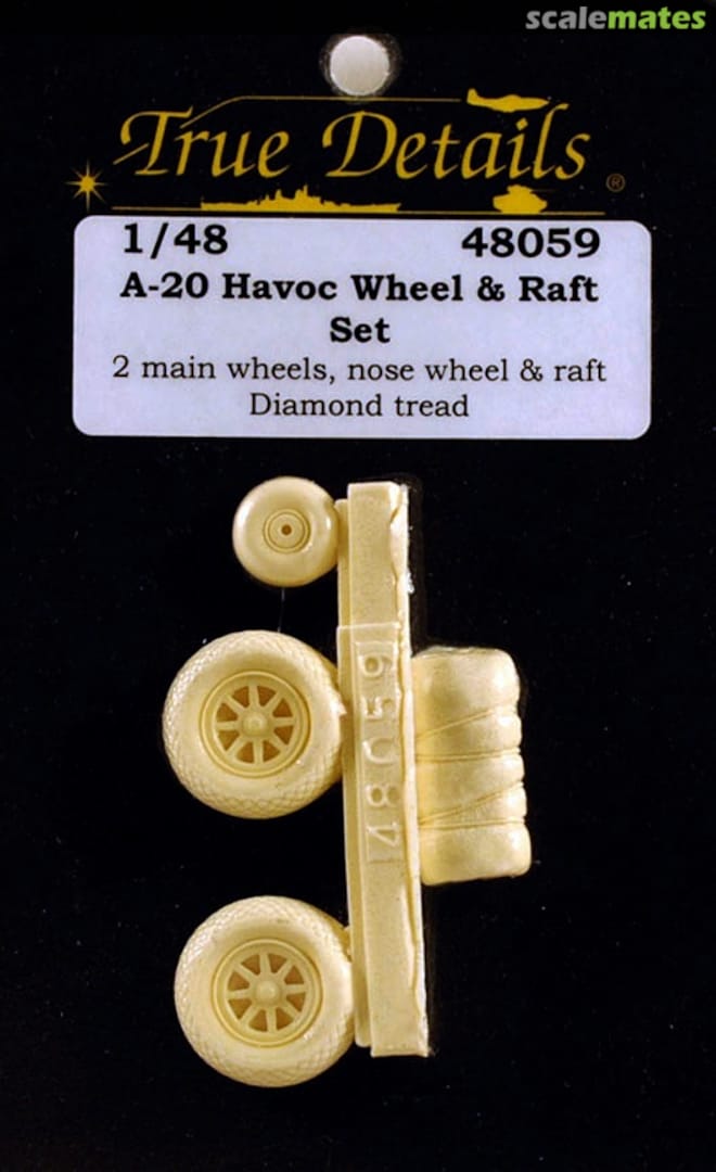 Boxart A-20 Havoc Wheel & Raft Set 48059 True Details