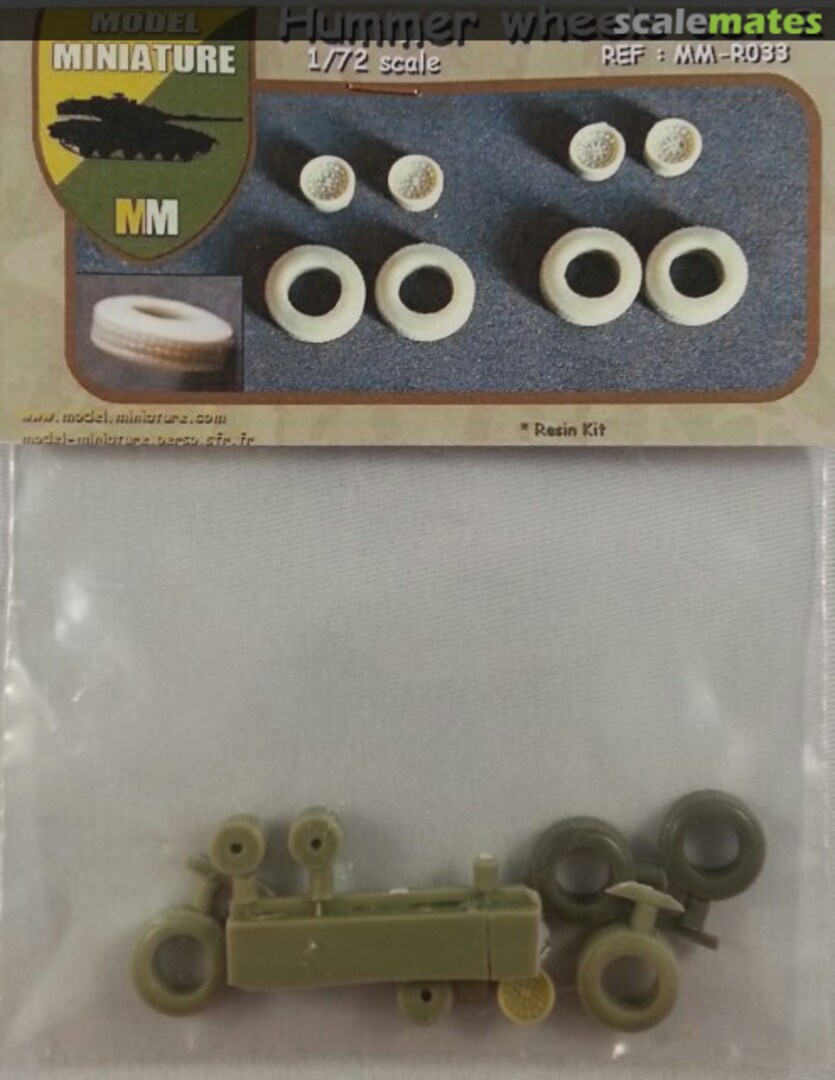 Boxart Hummer wheels set 2 MM-R033 Model Miniature