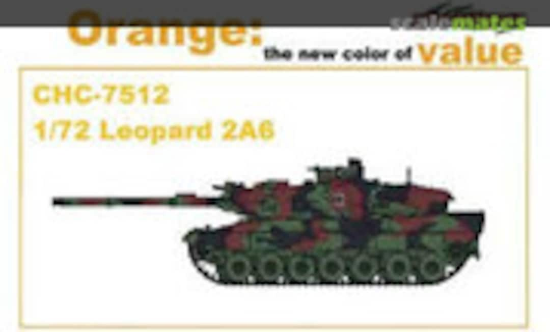 Leopard 2A6 (Orange) (Cyber Hobby 7512)