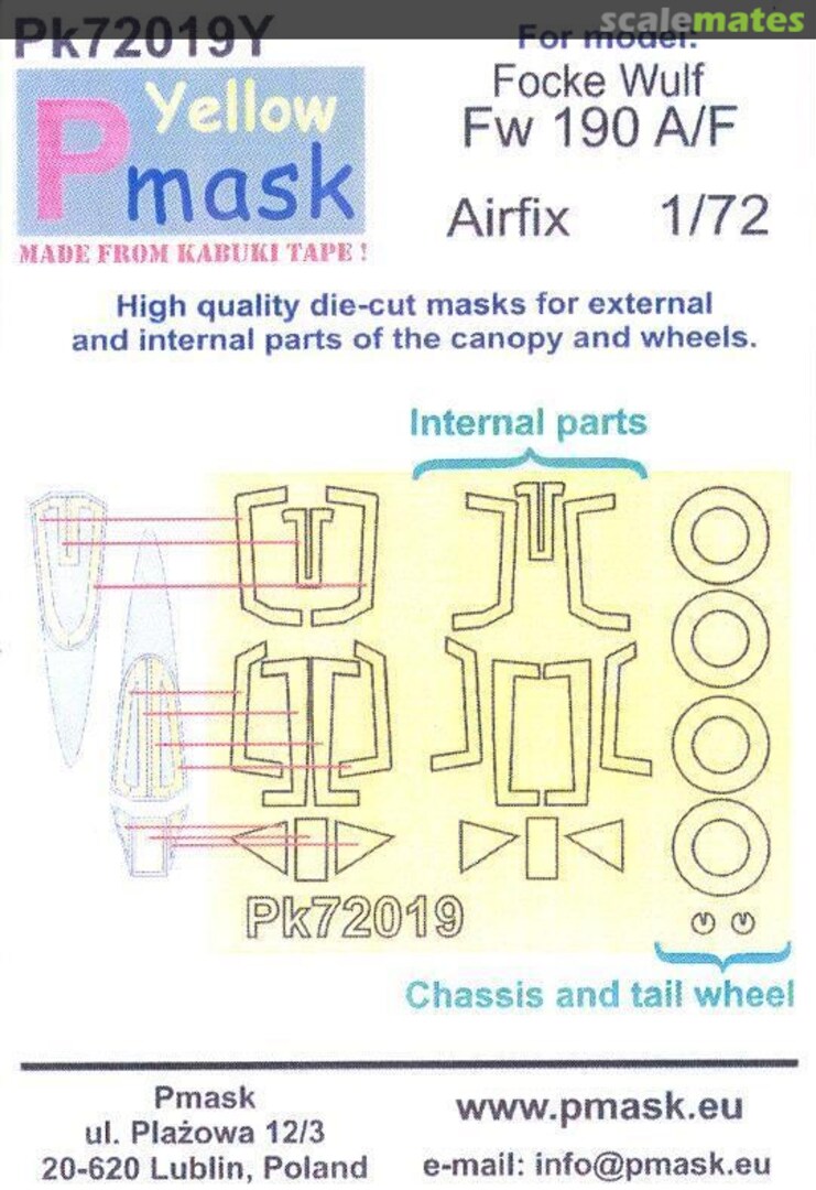 Boxart Focke Wulf Fw 190 A-8 PK72019 Pmask