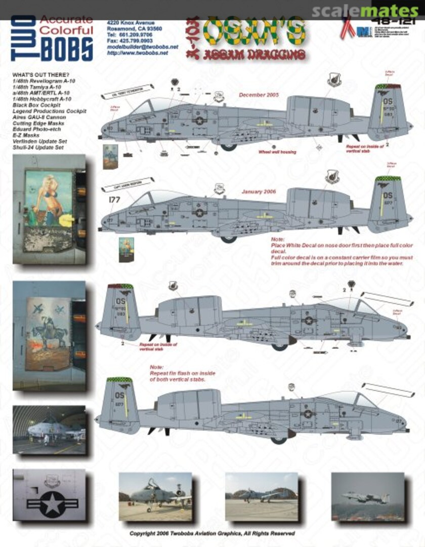 Boxart A-10A 48-121 TwoBobs Aviation Graphics