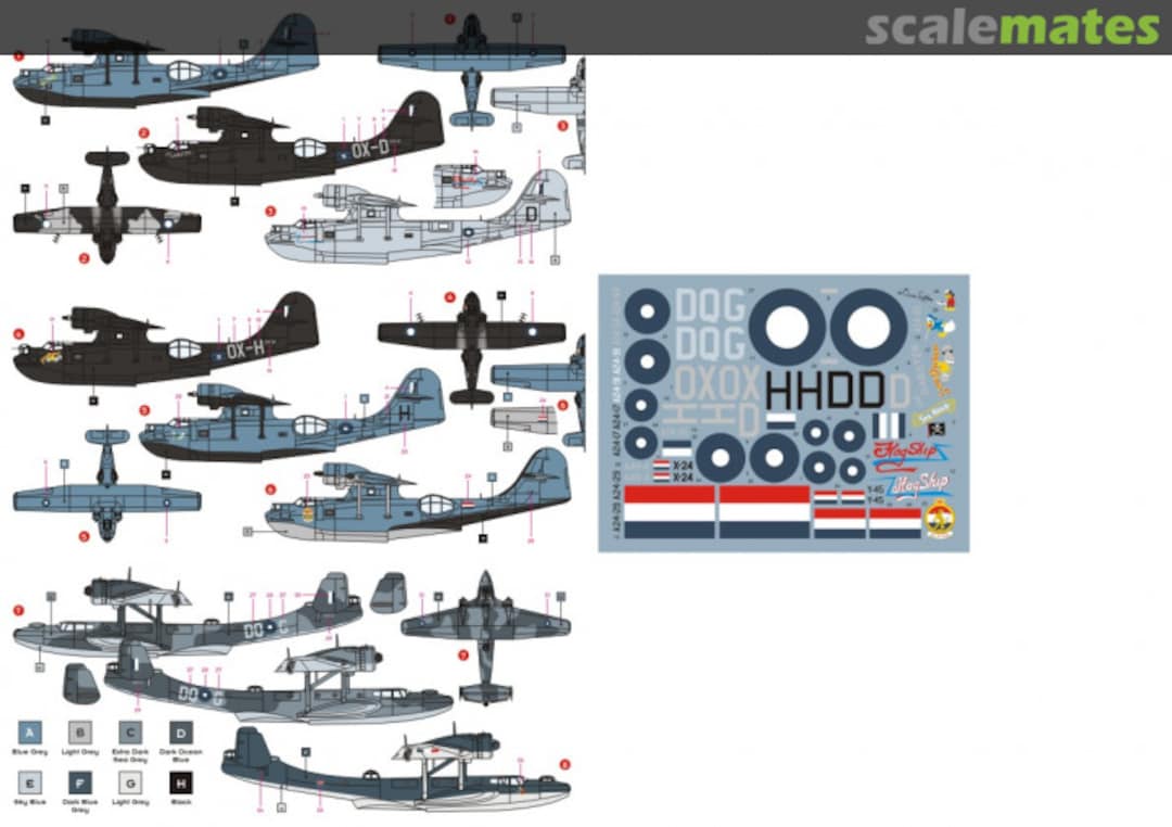 Contents Do-24 / Catalina 72005 DK Decals