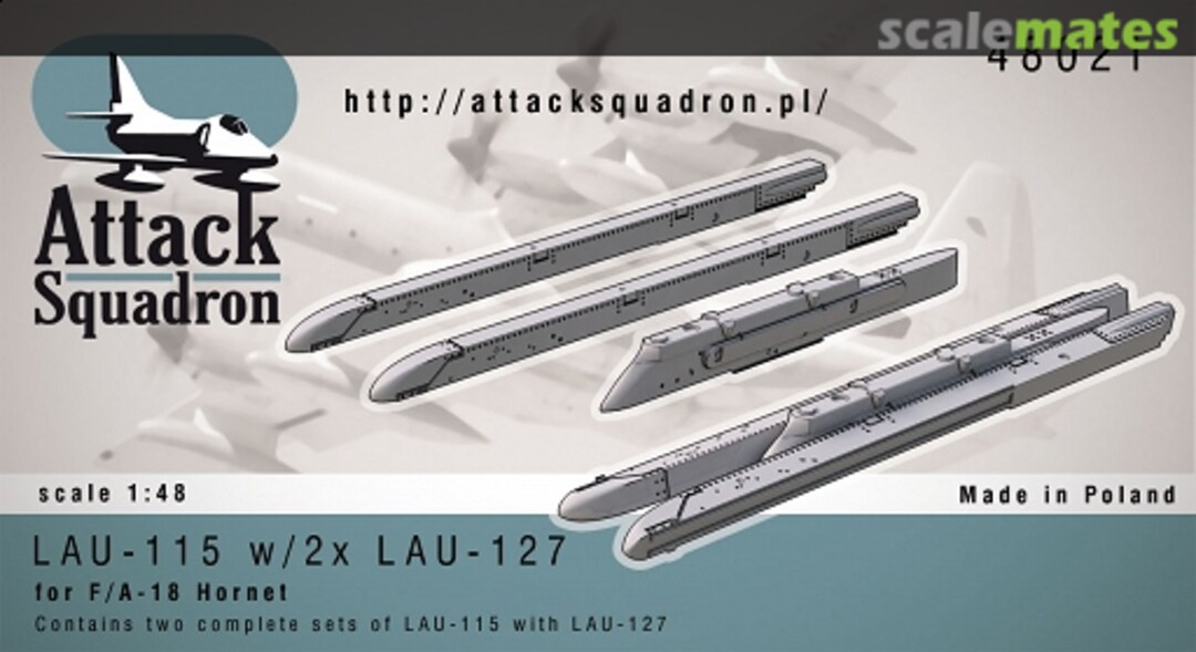 Boxart LAU-115 w/2 x LAU-127 48021 Attack Squadron