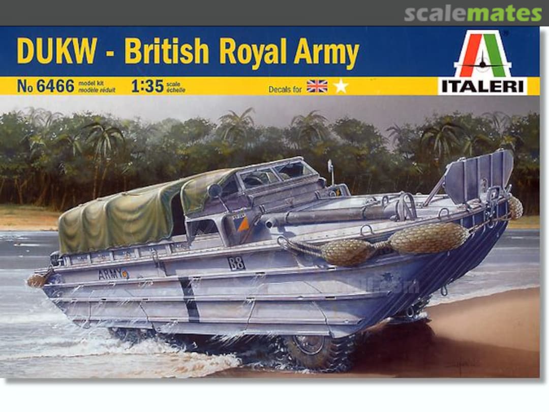 Boxart DUKW - British Army 6466 Italeri