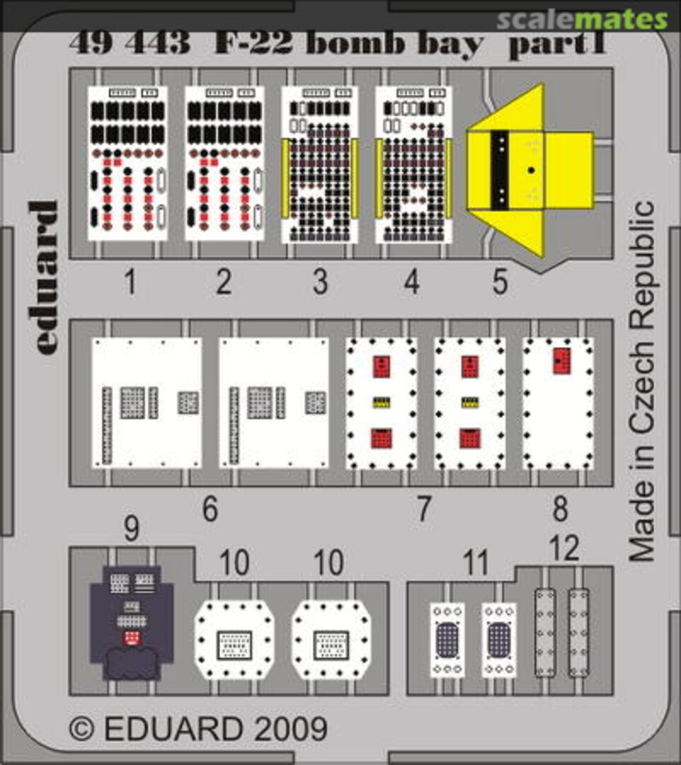 Boxart F-22 bomb bay 49443 Eduard