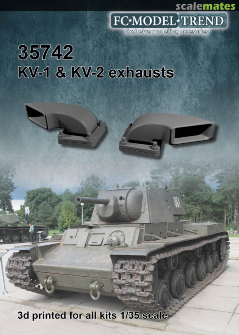 Boxart KV-1/2 exhausts 35742 FC Model Trend