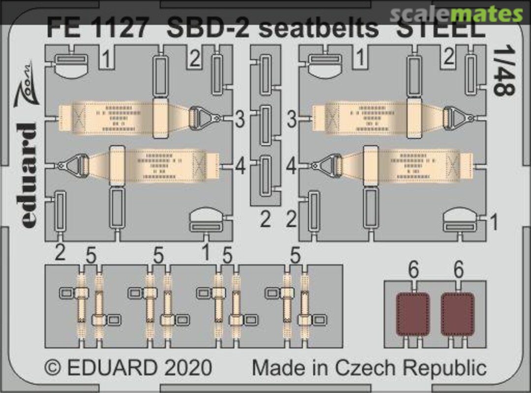 Boxart SBD-2 seatbelts STEEL ACADEMY FE1127 Eduard