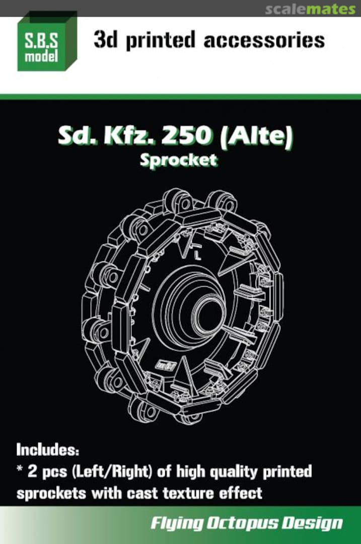 Boxart Sd.Kfz.250 (Alte) Sprocket SBS-3D040 SBS Model