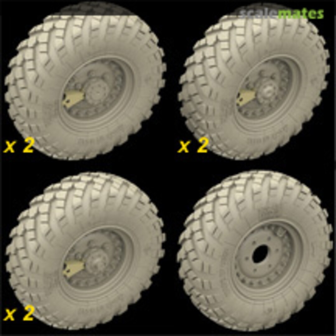 Boxart ZiL-157/BTR-152 - wheels with spare 35052 Hussar Productions