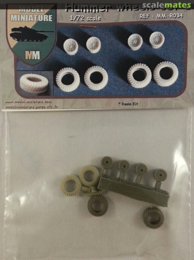 Boxart Hummer wheels set 1 MM-R034 Model Miniature