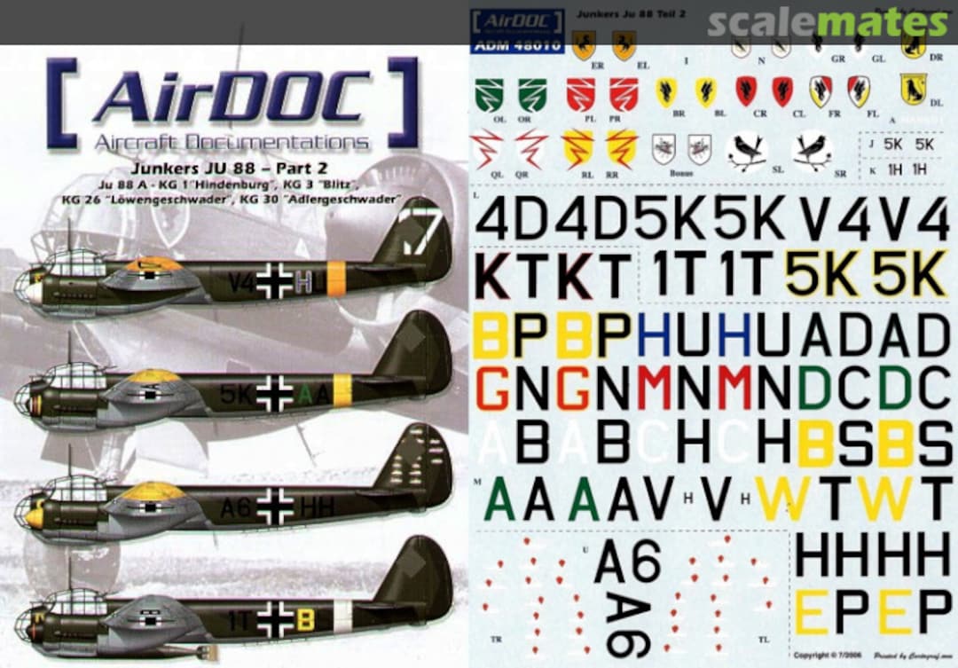 Boxart Junkers Ju 88 - Part 2 ADM48010 AirDOC