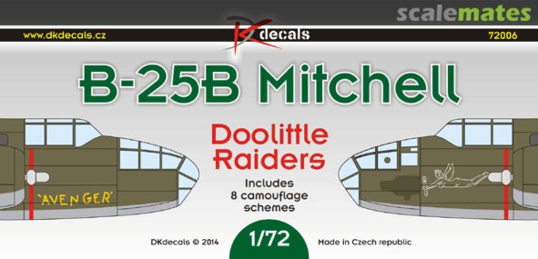 Boxart B-25B Mitchell 72006 DK Decals