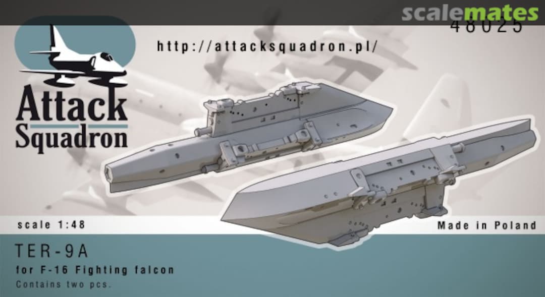 Boxart TER9A triple ejector rack for F-16 48025 Attack Squadron