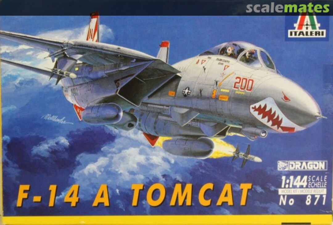 Boxart F-14A Tomcat 871 Italeri