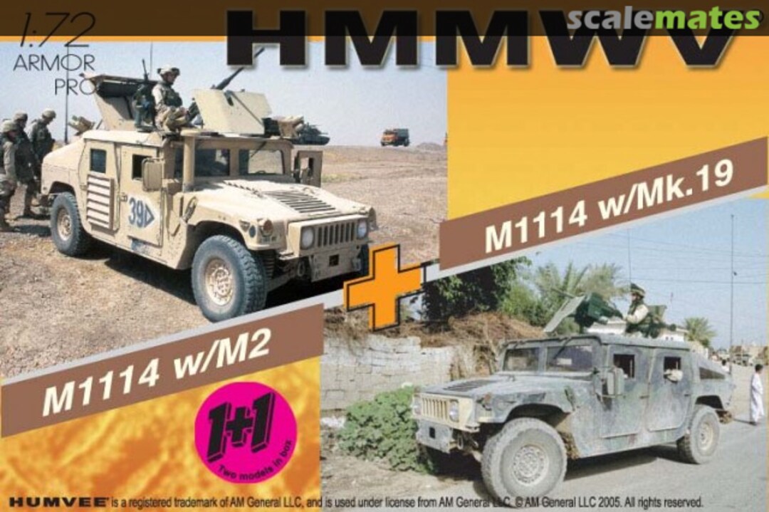 Boxart M1114 w/M2 + M1114 w/Mk.19 7295 Dragon