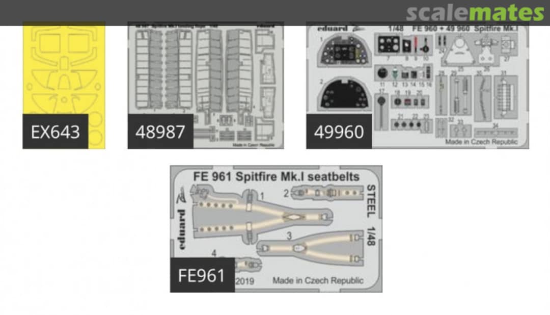 Contents Spitfire Mk.I BIG49224 Eduard