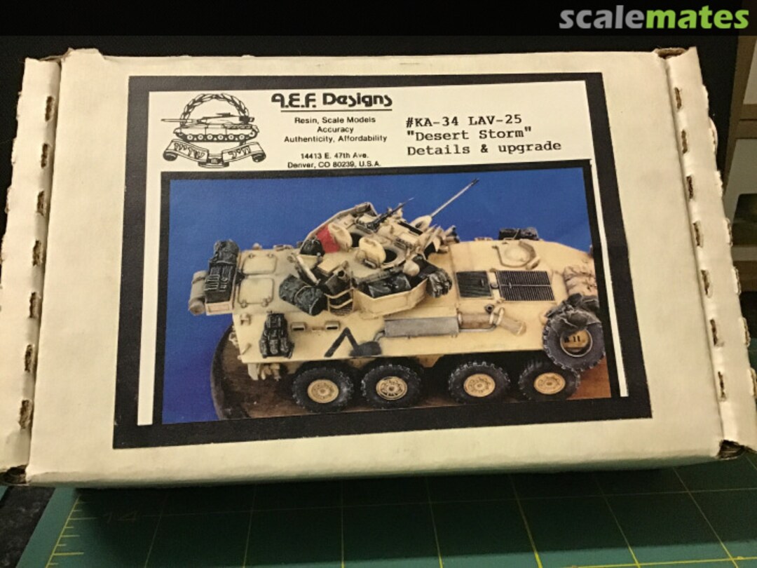 Boxart LAV-25 "Desert Storm" Details & Upgrade KA-34 A.E.F. Designs