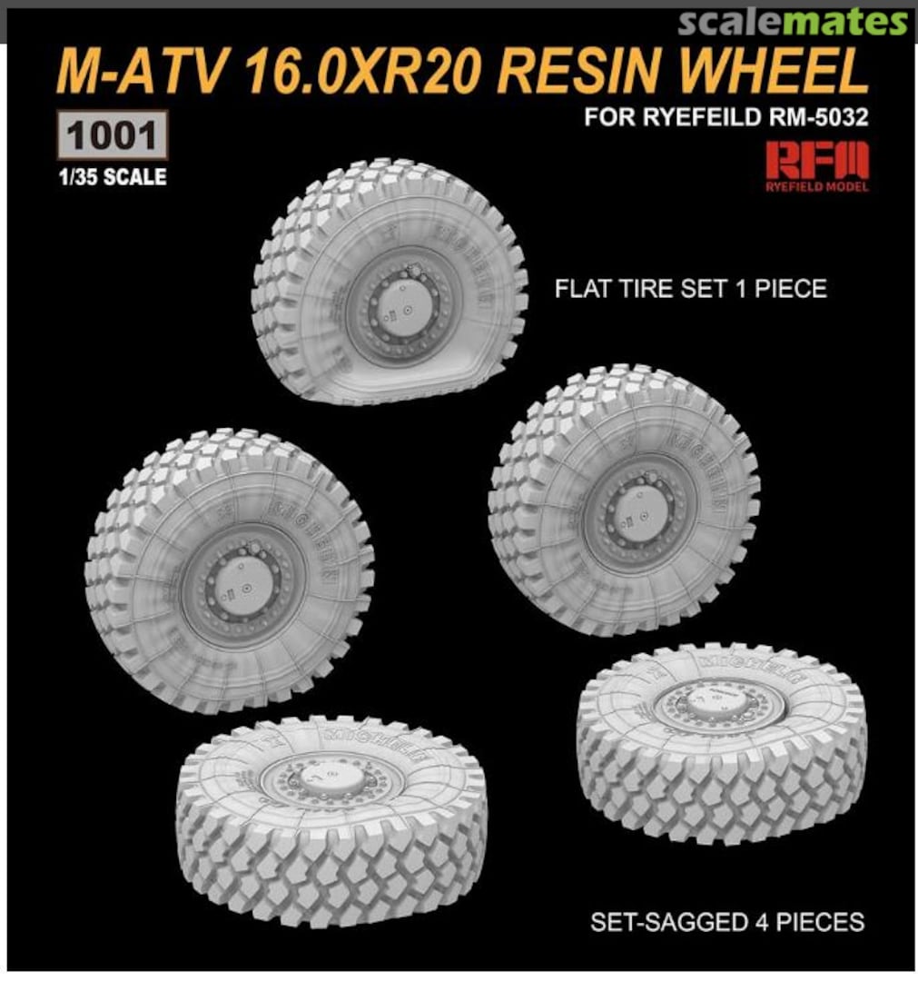 Boxart M-ATV 16.0XR20 Resin Wheel 1001 Rye Field Model