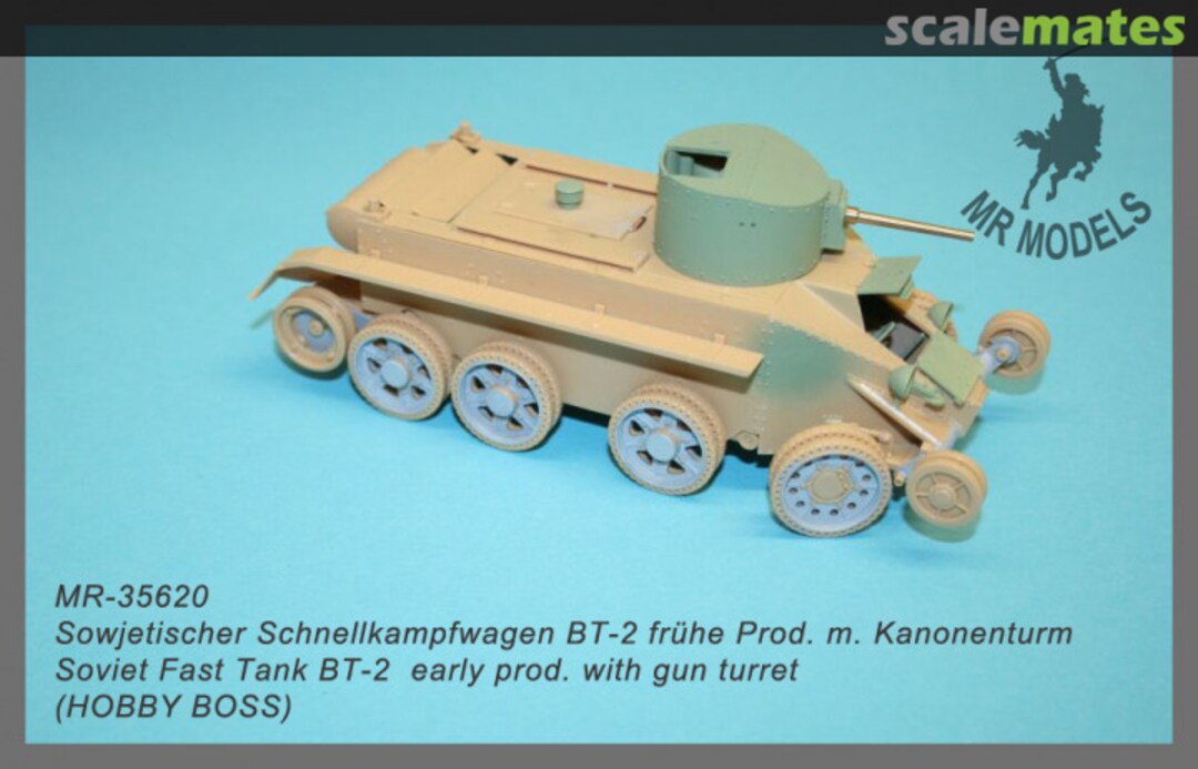 Boxart Upgrade BT-2 early production with interior and 37mm gun turret MR-35620 MR Modellbau