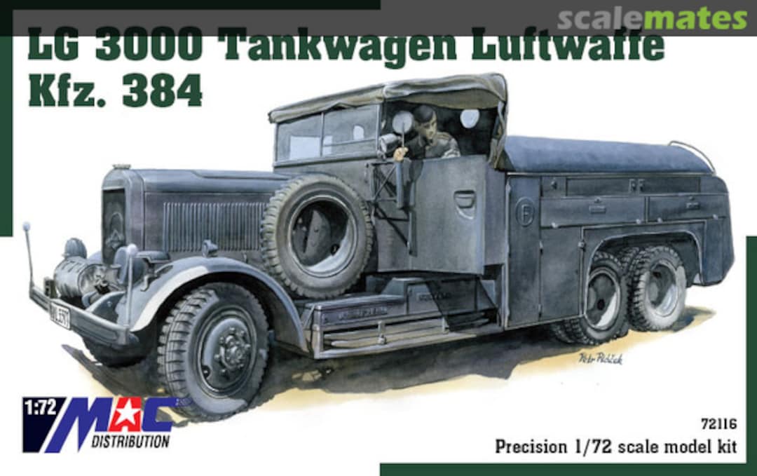 Boxart Kfz. 384 Flugbetriebsstoffkesselkraftwagen Mercedes-Benz LG 3000 72116 MAC Distribution