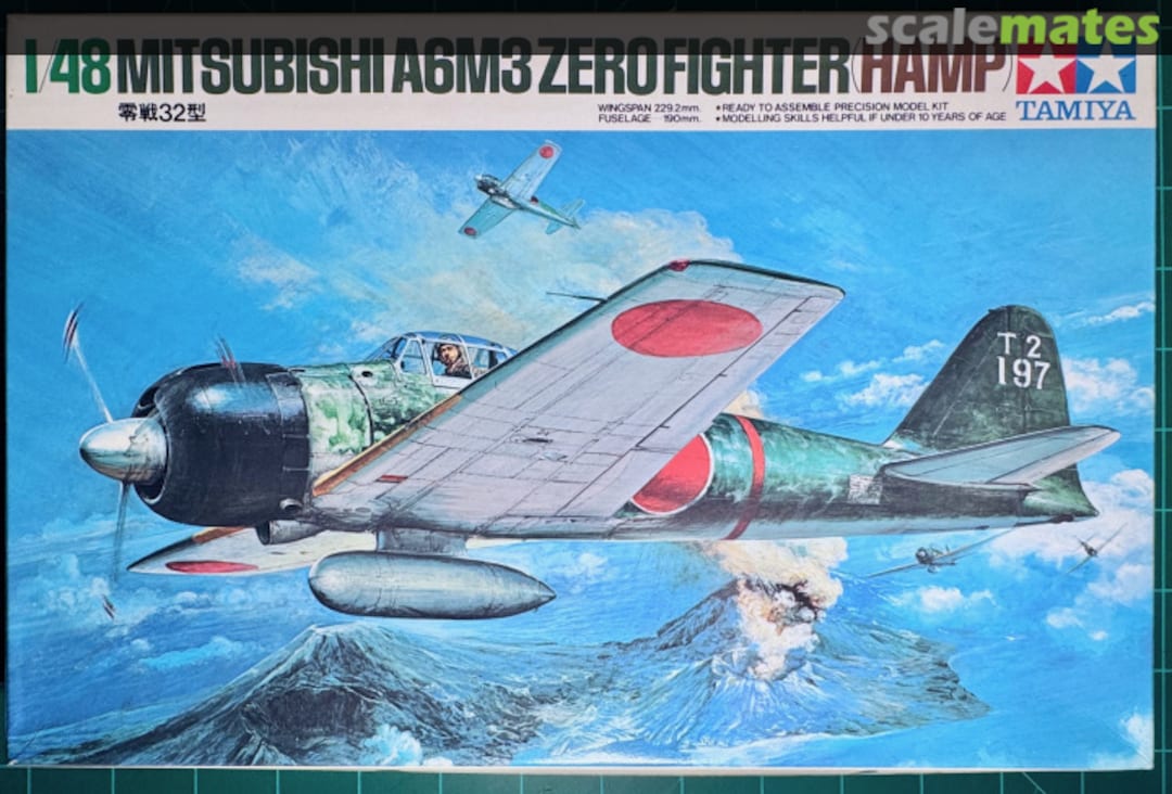 Boxart Mitsubishi A6M3 Zero Fighter (Hamp) 61025 Tamiya