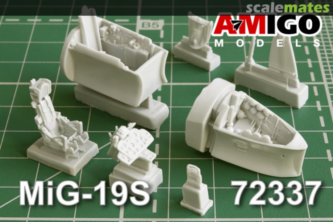 Boxart MiG-19S cockpit set with KK-2 ejection seat 72337 Amigo Models