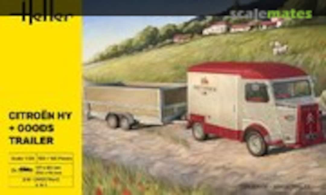 1:24 Citroën HY and Goods Trailer (Heller 50331)