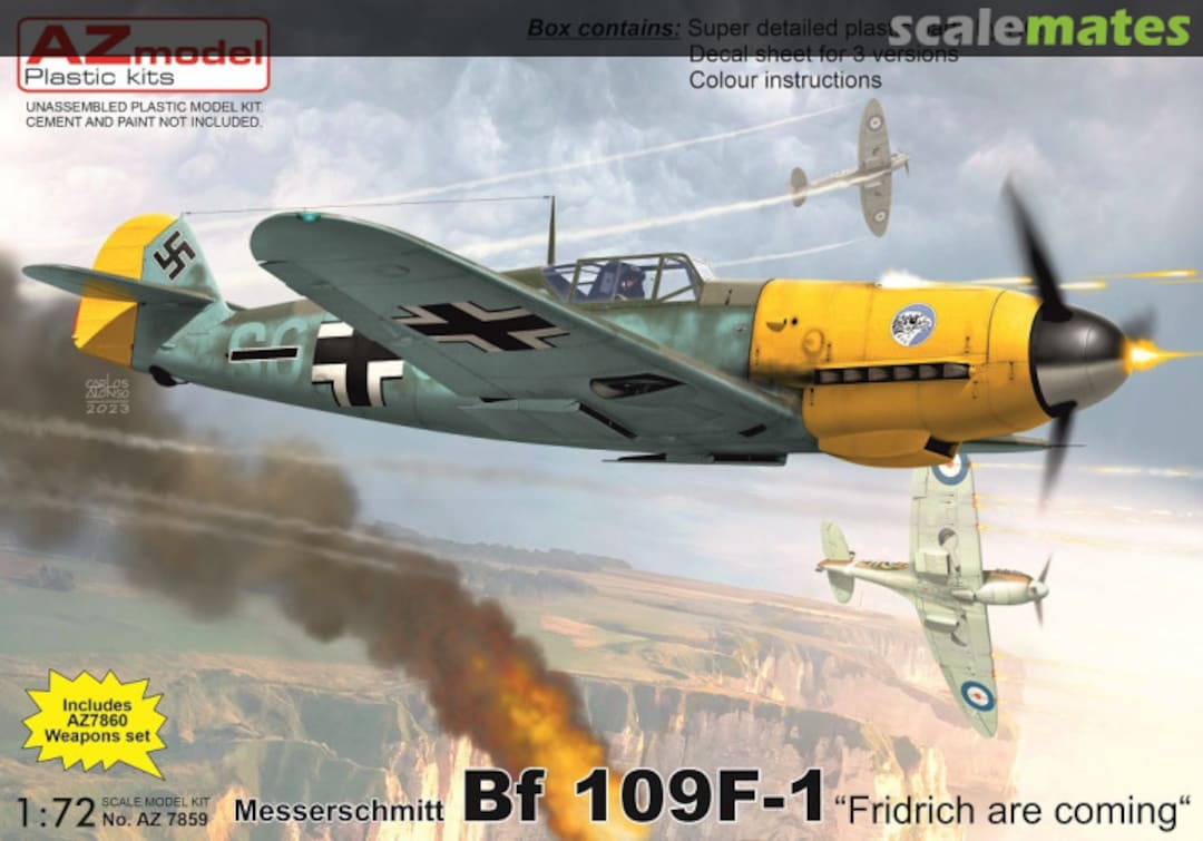 Boxart Messerschmitt Bf-109F-1 AZ7859 AZmodel