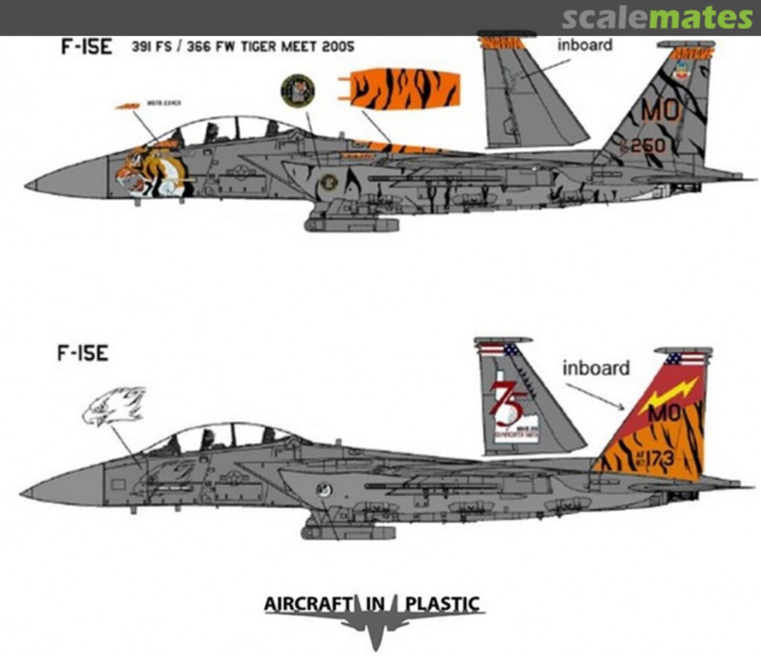 Boxart F-15E USAF "Tigermeet Americas 2005" AIPD-64 Aircraft in Plastic